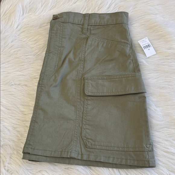 Gap Olive Green Cargo Pocket Mini Skirt Size 10 - Picture 4 of 14